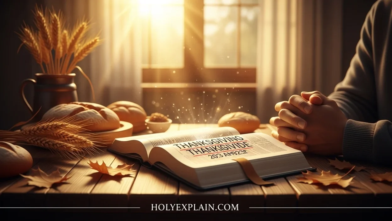 Bible Verses About Thanksgiving and Gratitud