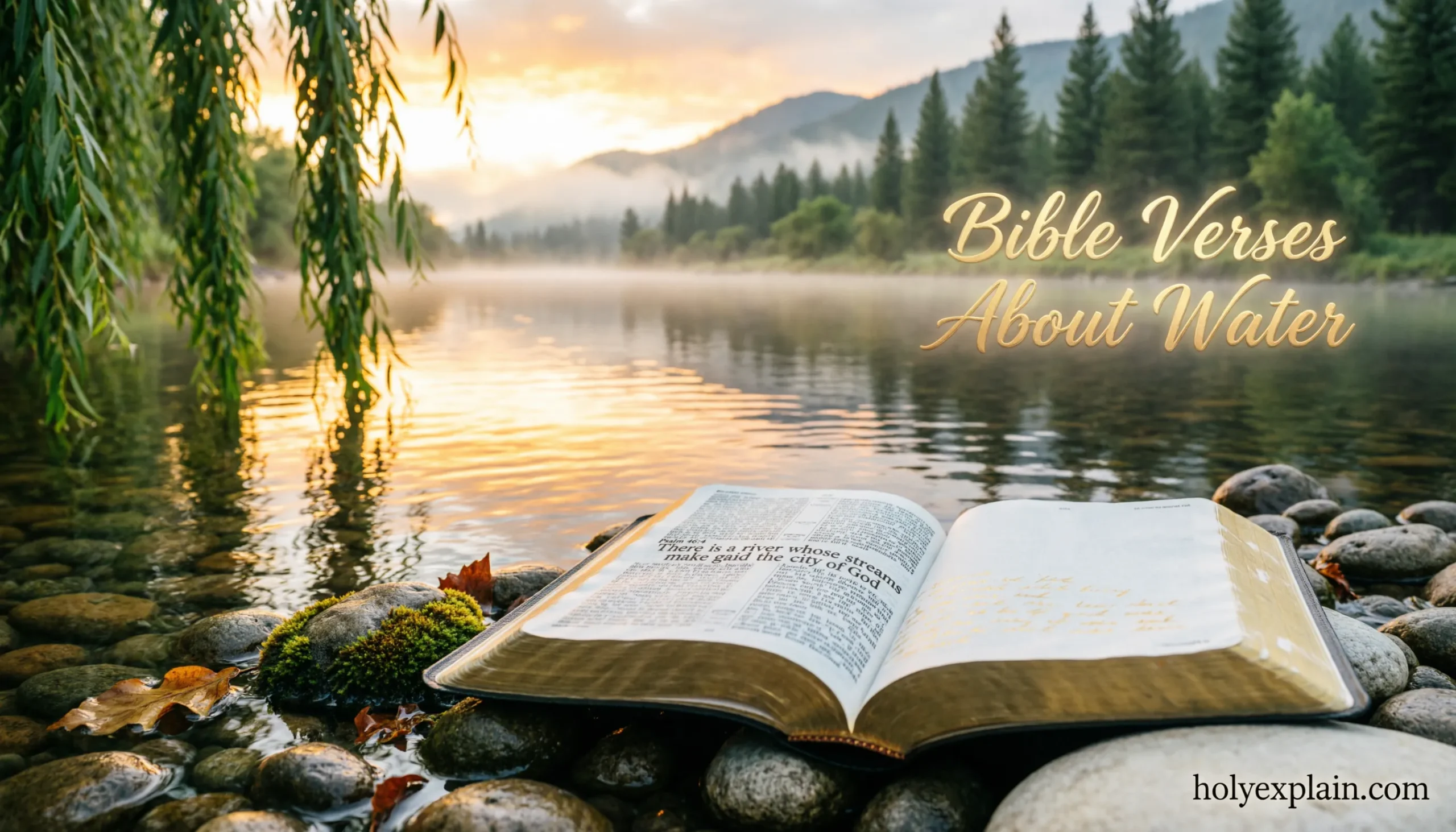 644+ Bible Verses About Water That Show God’s Love and Provision